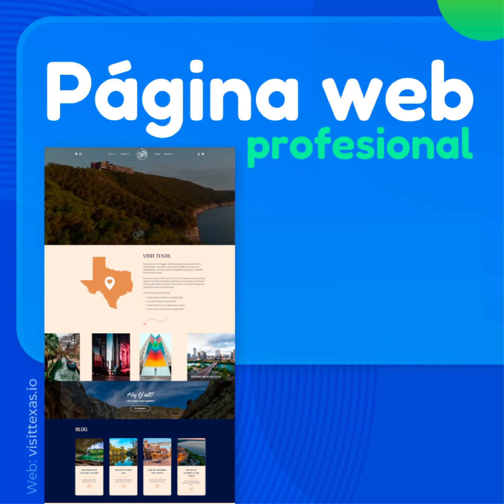 Página web profesional de 1 a 3 subpáginas